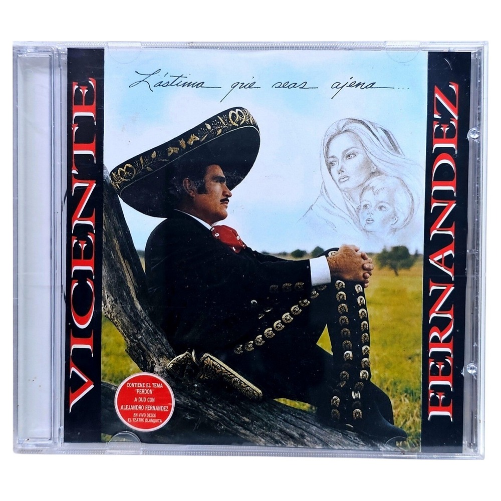 Vicente Fernandez CDZ-81070 Lastima Que Seas Ajena CD 1993 Sony Discos EUC Latin
